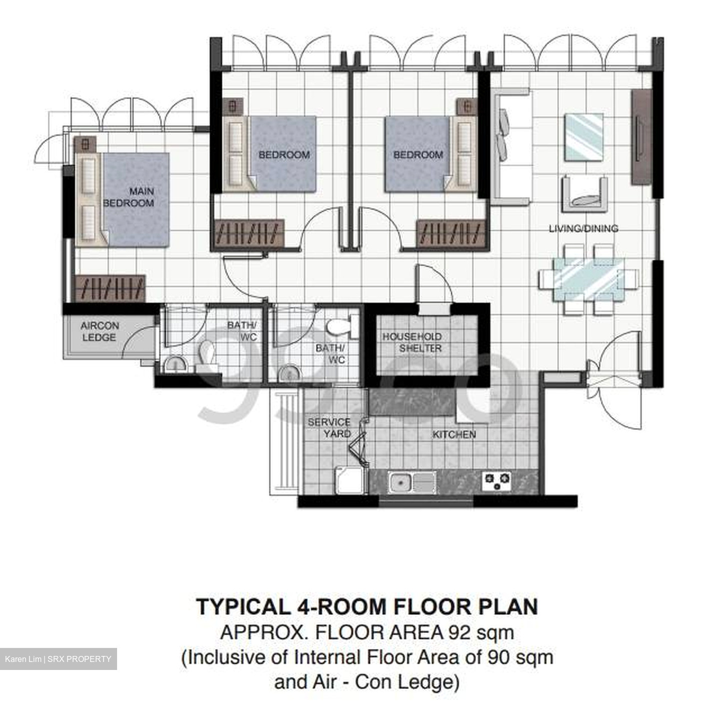 Blk 55 Teban View (Jurong East), HDB 4 Rooms #558475751